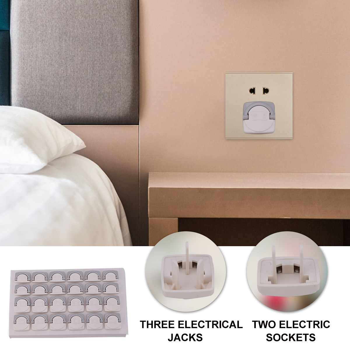 Outlet Cover Baby - 24Pcs Socket Protector Outlet Cover Baby