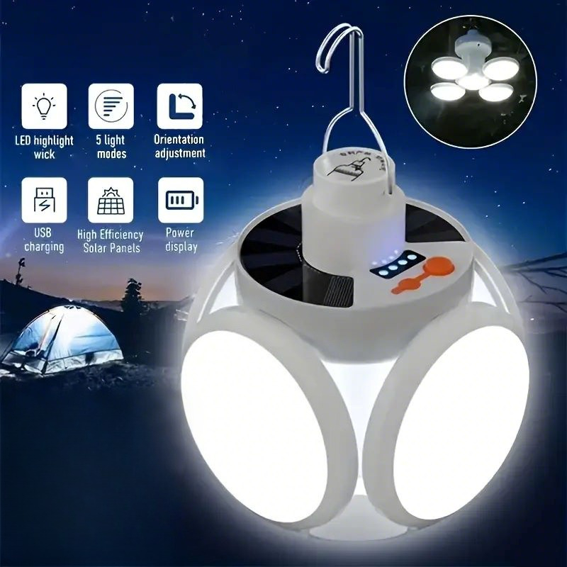 Power Outage Light - Solar Charging Light with Hooks Multiple