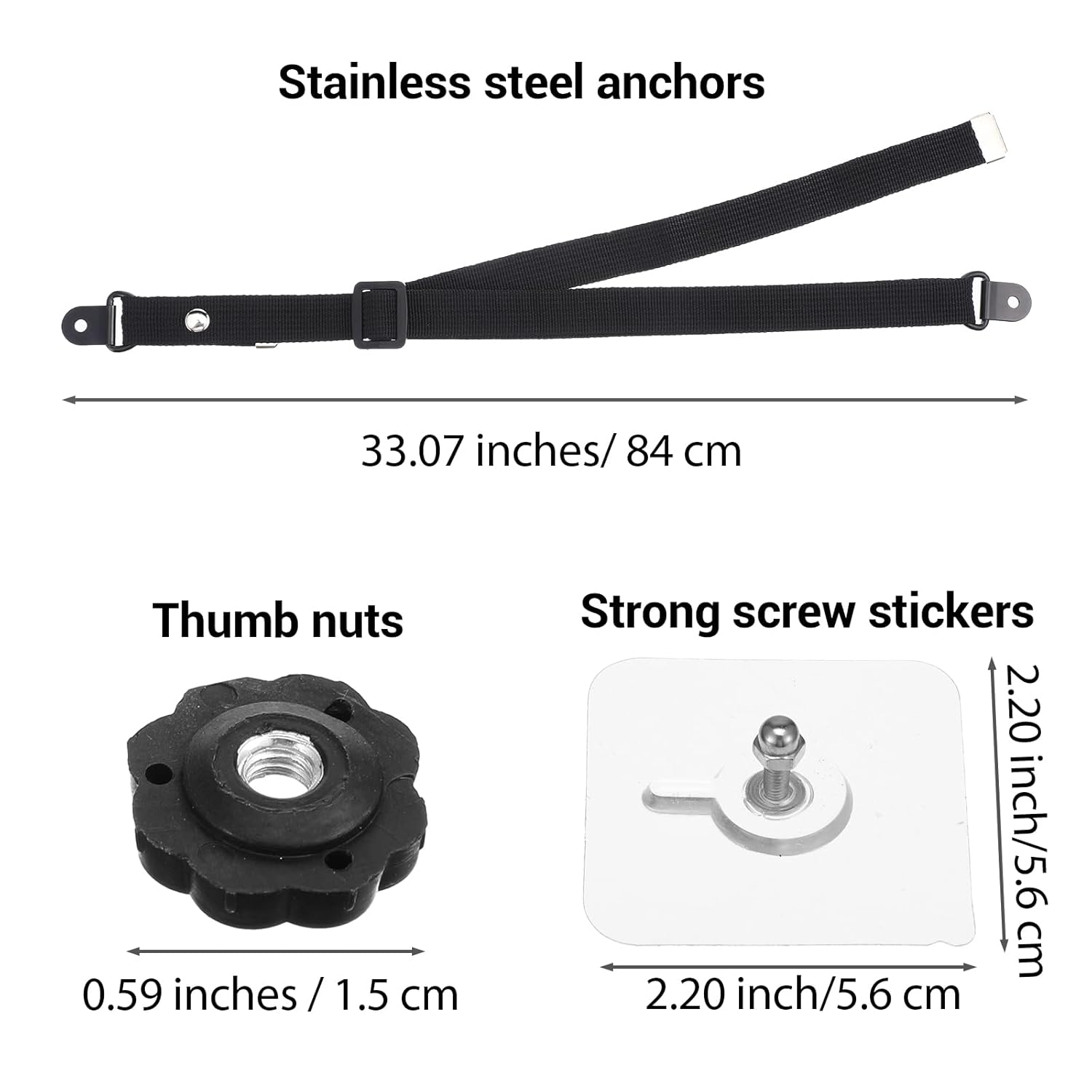 Adjustable TV Safety Straps, N - Earthquake Anchor Strap 评论和价格