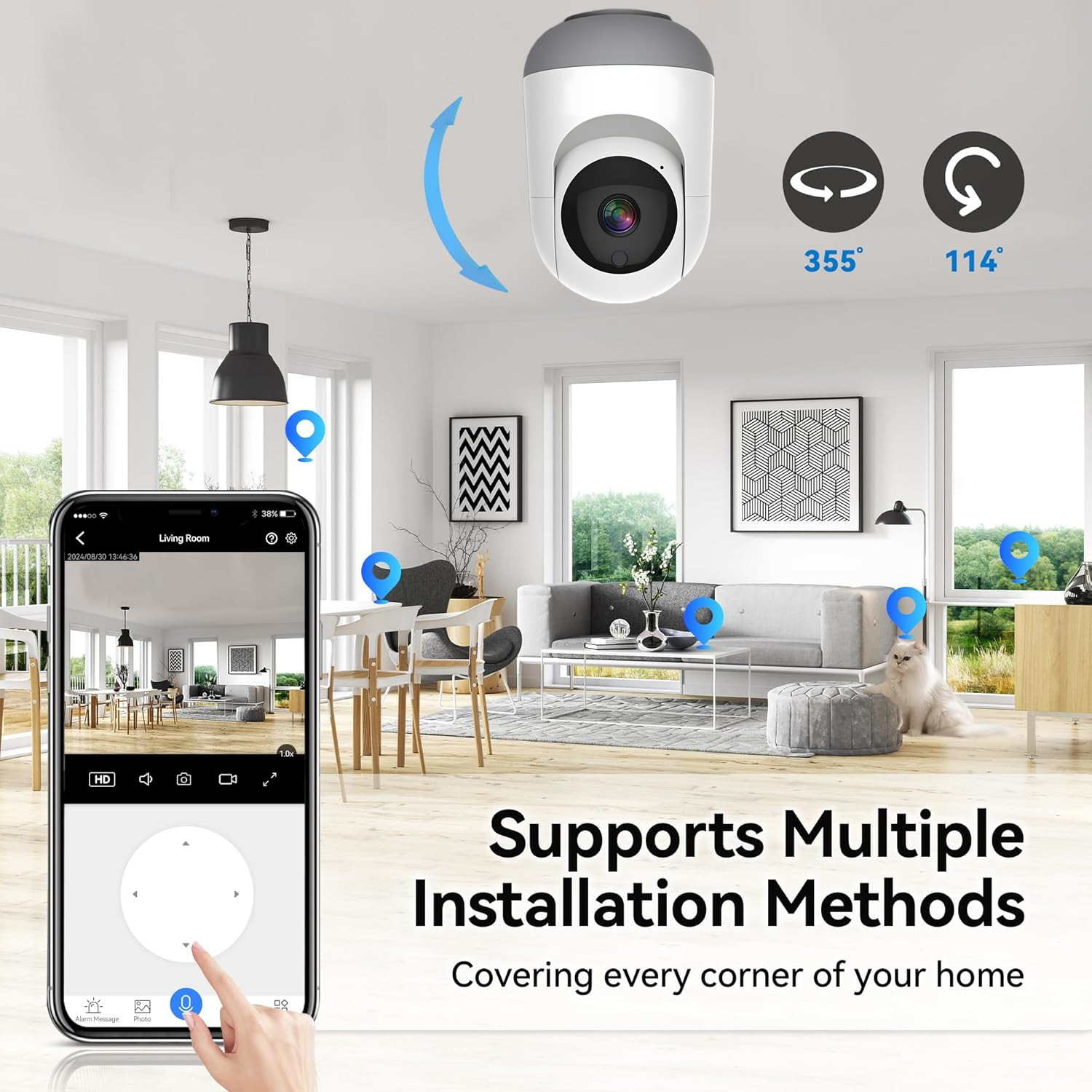 4MP Tuya WiFi Camera, 2.4/5G D - Eufy Camera E220 评论和价格