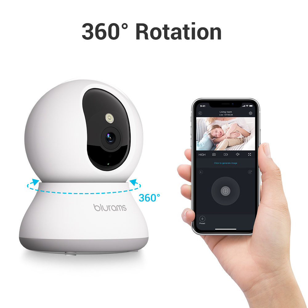Blurams Pet Camera 2K, 360° In - Eufy Camera E220 评论和价格